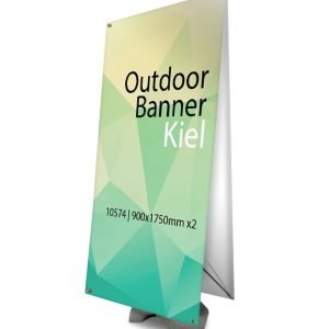 X-Banner de Exterior com Base estanque Kiel Dupla Face