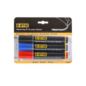 Set 3 Marcadores para Quadro Branco BI-OFFICE Inkstring XL