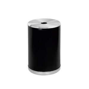 Cinzeiro de Exterior de Grande Capacidade – Aço com Pintura Epoxy Preto