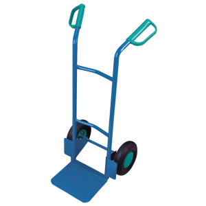 Carrinho transporte em aço, rodas pneumáticas, pá 320x250mm, 200kg: “classic-line”