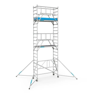 Andaime dobrável Zarges PaxTower S-Plus 1T, alumínio, altura de trabalho 6,55 m