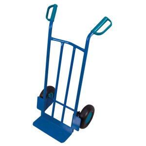 Carrinho transporte em aço, rodas pneumáticas, pá 400x150mm, 250kg: “classic-line”