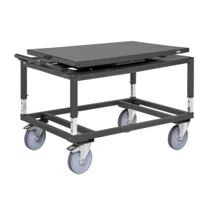 Chassis Kongamek para paletes, com prato giratório basculante, 1338 x 810 x 807 mm