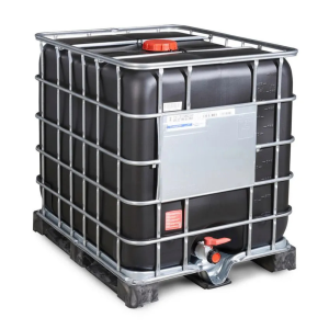 Contentor IBC de 1000 litros com palete em PE e proteção UV, abertura DN150 e saída DN50