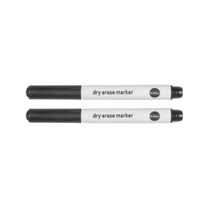 Set 2 Marcadores Preto Economic Drywipe (Master Box 20x2 = 40 Marcadores)