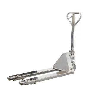 Porta-paletes GI 4 em aço inoxidável, protegido contra a corrosão, rodas em nylon,cap carga 2500 kg